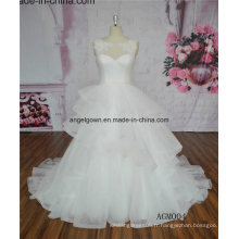 Robes de mariée mariage organza puffy vente chaude